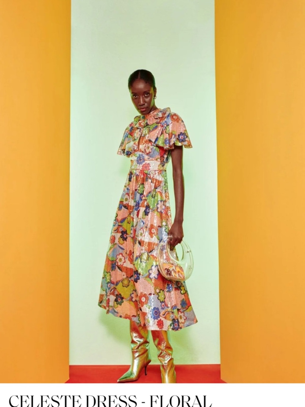 CeliaB Floral Pleated Maxi Dress NWT - Picture 14 of 14